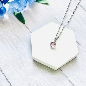 June Swarovski Crystal Necklace, Alexandrite Swarovski Crystal, Handmade